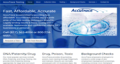 Desktop Screenshot of accutracetesting.com